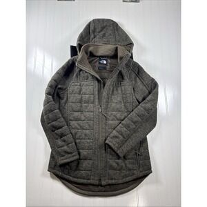 The North Face Hooded Jacket Coat  PrimaLoft Insulation S Tan Full Zip Lined